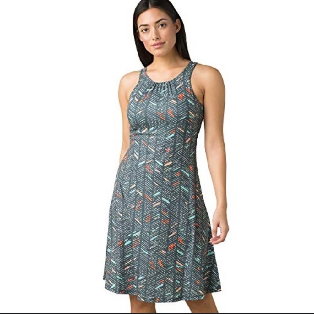 Prana Skypath Dress in Chalkboard Sketch size Medium
